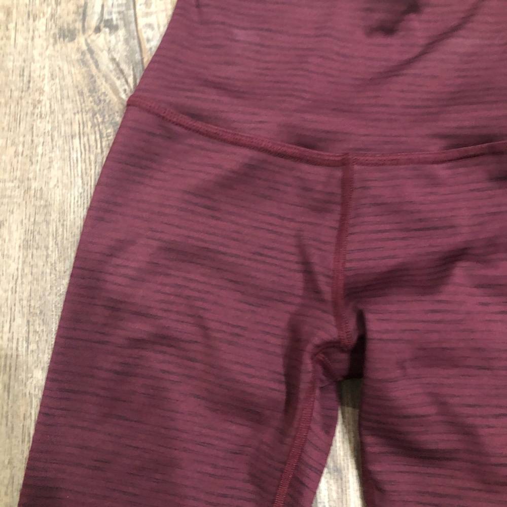 Beyond yoga- size small - maroon stripe